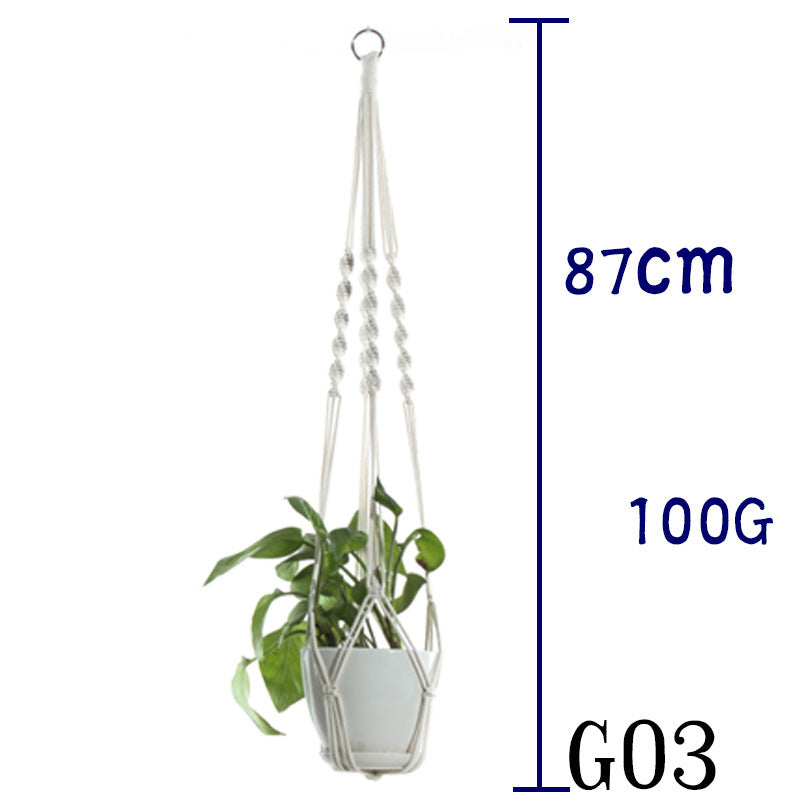 Flower Pot Cotton Rope Indoor Plant Hanger