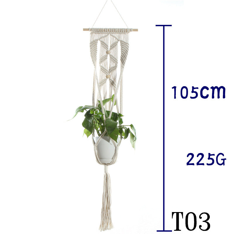 Flower Pot Cotton Rope Indoor Plant Hanger