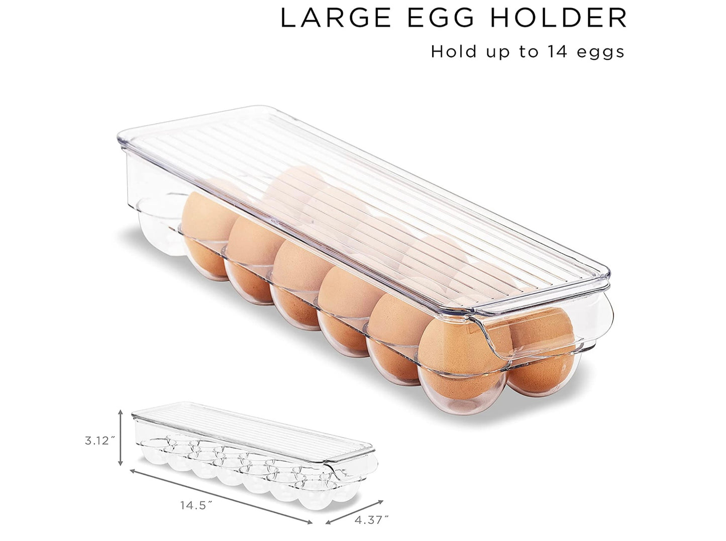 Fridge Bins and Freezer Organizer Set