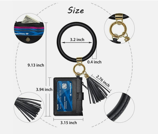 Keychain Bracelet with Wallet