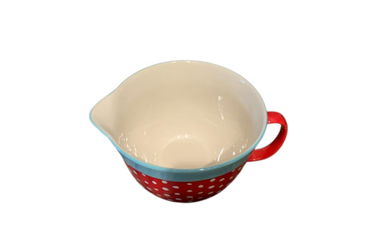 The Pioneer Woman Flea Market 2.83 Quart Red Polkadot Batter Bowl