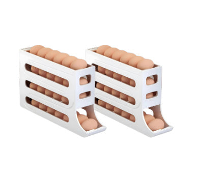 Refrigerator 4-Layer Automatic Egg Roller Sliding Egg Tray