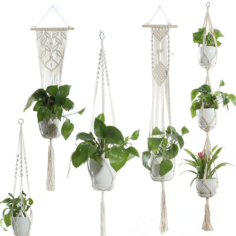 Flower Pot Cotton Rope Indoor Plant Hanger