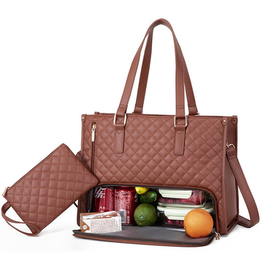 Fashionable Lunch Tote Bag With Purse
