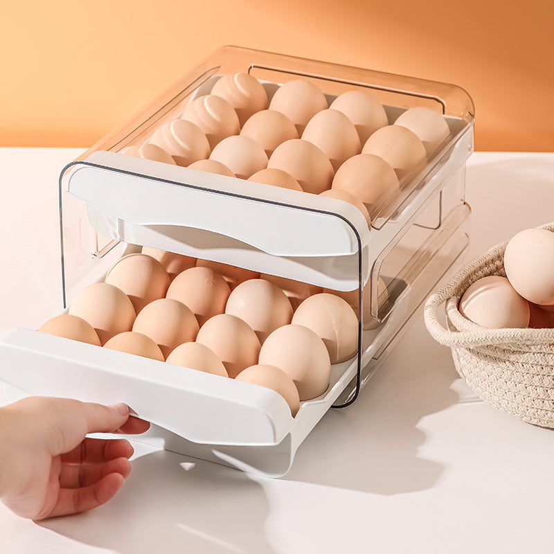 Double Layered Stackable Kitchen Egg Box