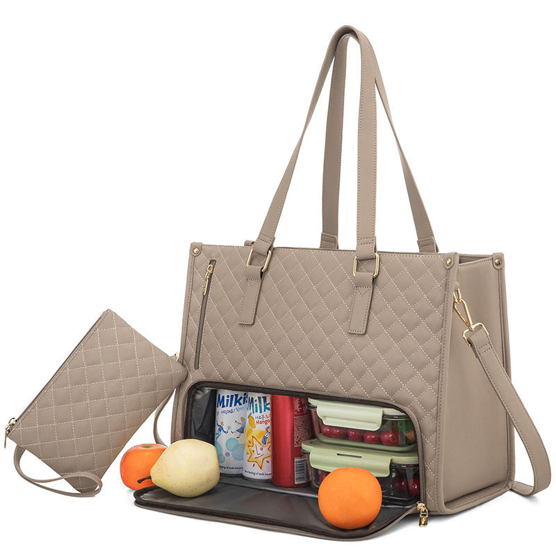 Fashionable Lunch Tote Bag With Purse