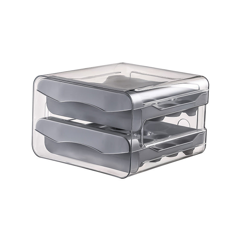 Double Layered Stackable Kitchen Egg Box