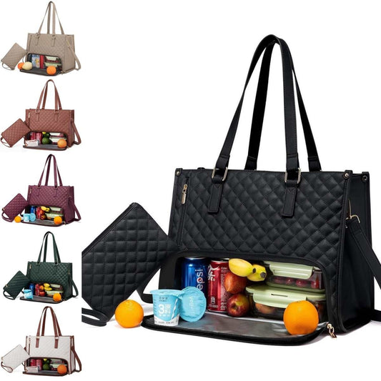 Fashionable Lunch Tote Bag With Purse