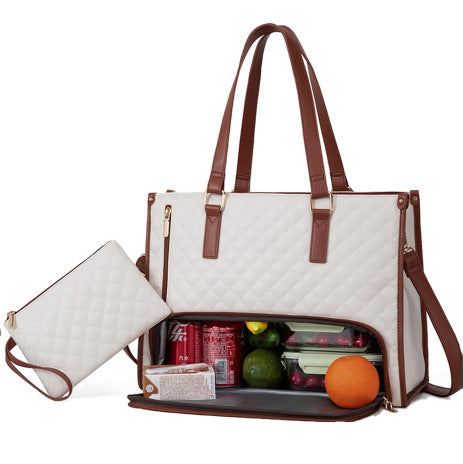 Fashionable Lunch Tote Bag With Purse
