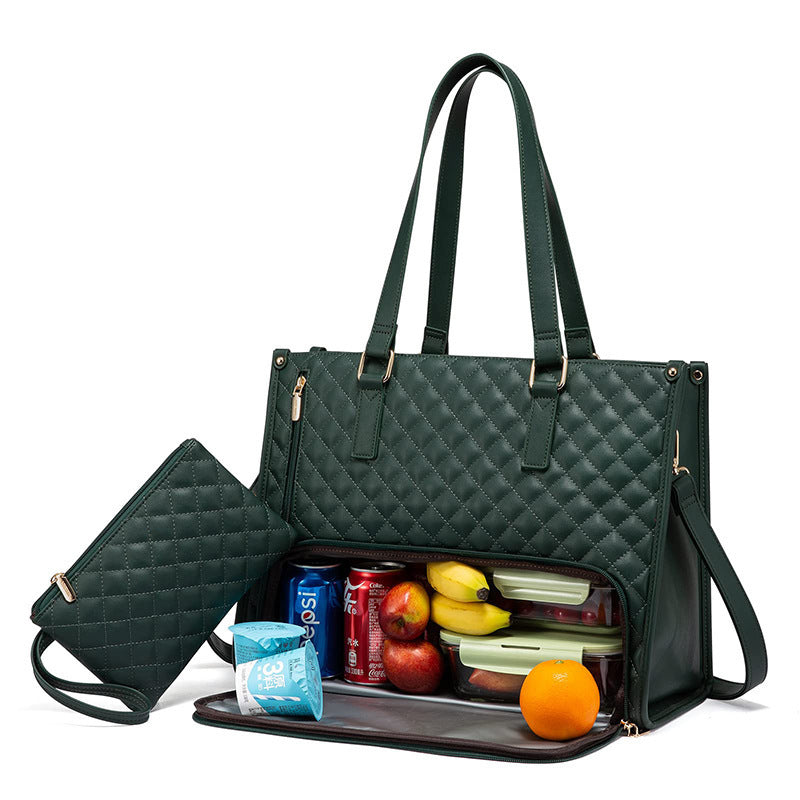 Fashionable Lunch Tote Bag With Purse