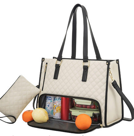 Fashionable Lunch Tote Bag With Purse