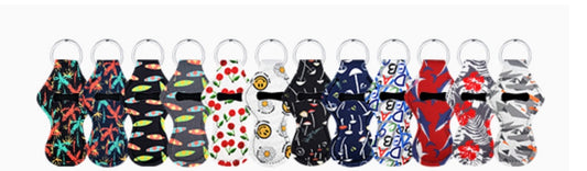 Chapsticks Holder Keychains with Key Wristlet