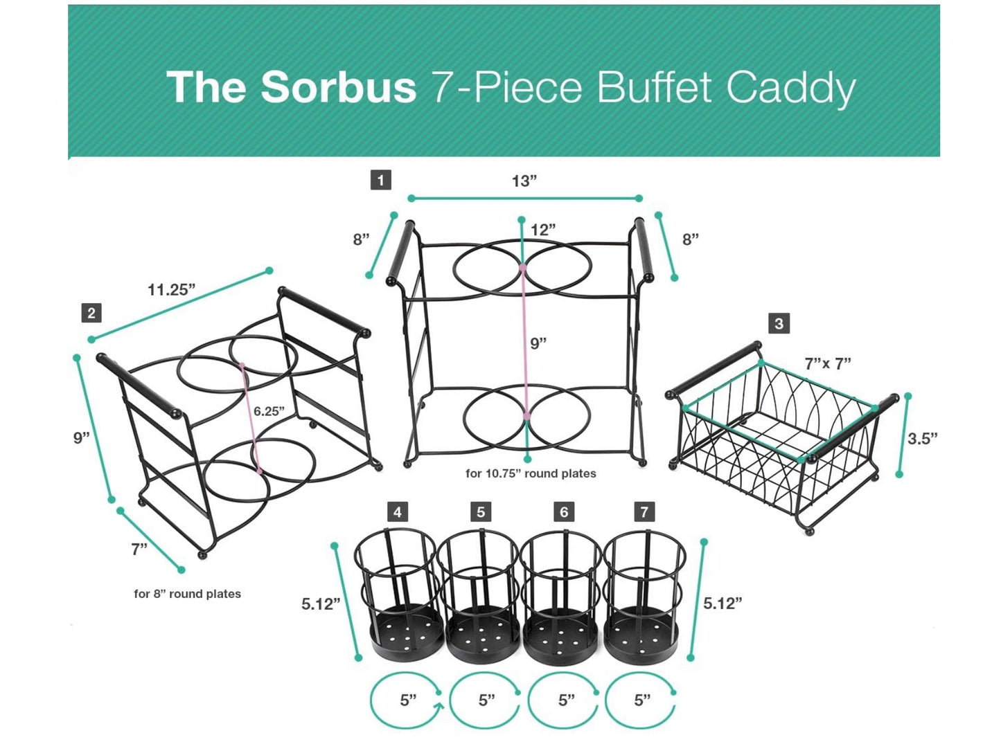 Buffet Caddy — 7-Piece