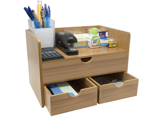 3-Tier Bamboo Shelf Organizer