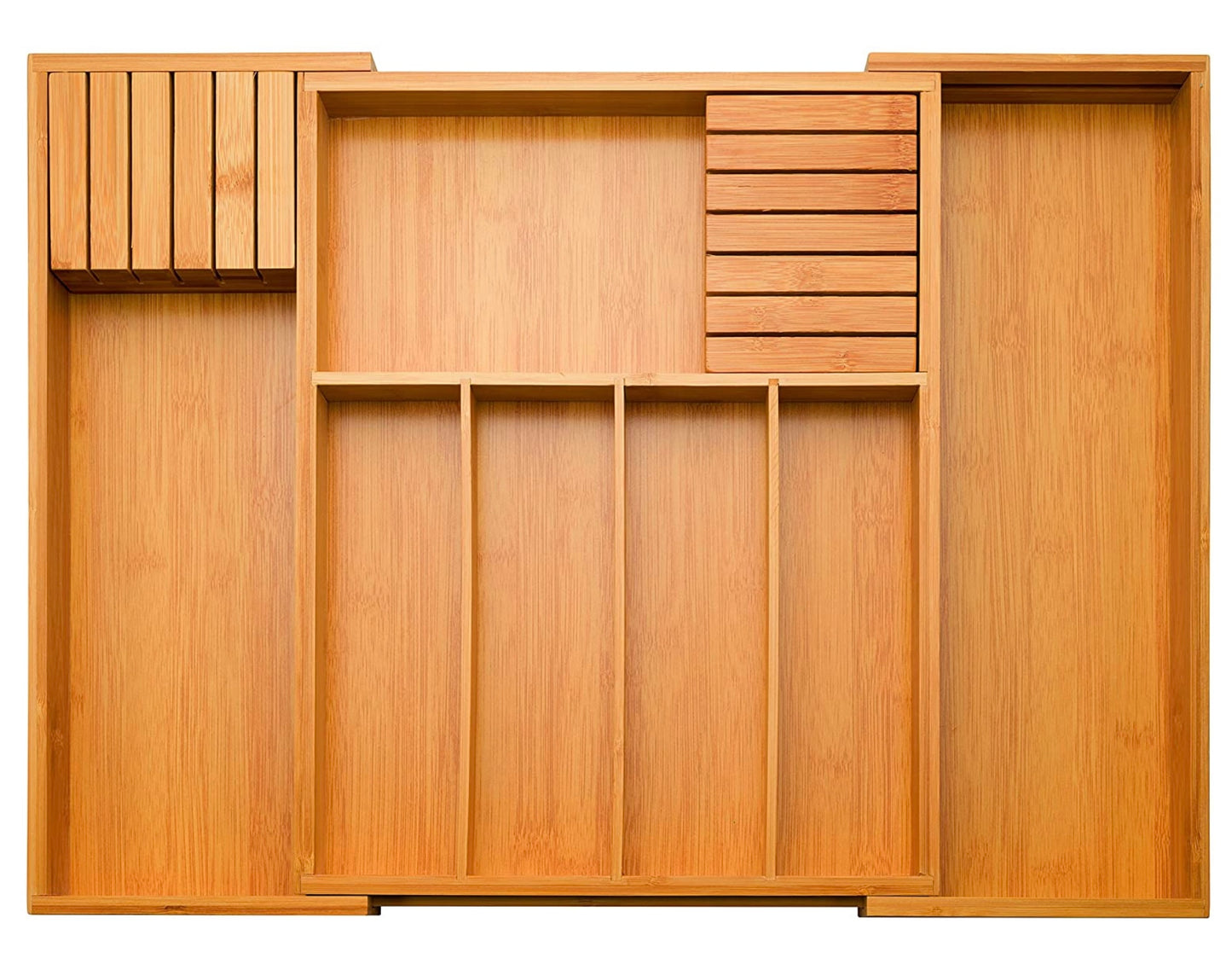 Organizador de utensilios para cajones de cocina - Bambú
