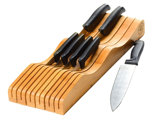 In Drawer Knife Block - Bamboo