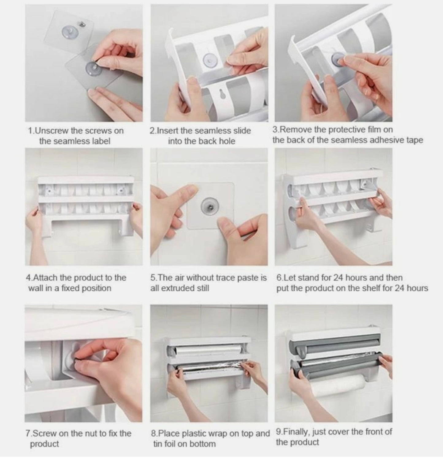 Kitchen Cling Film ,Tin Foil Paper Cutting Holder