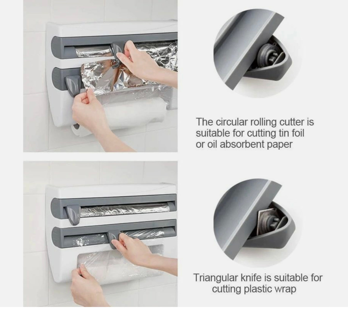 Kitchen Cling Film ,Tin Foil Paper Cutting Holder